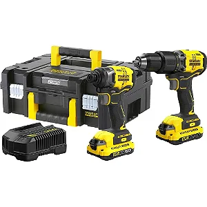KIT PARAFUSADEIRA / FURADEIRA 20V BRUSHLESS SBD715 + SBI810 SBDI465D2T-BR STANLEY