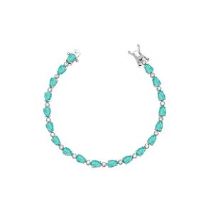 PULSEIRA GOTAS 4 MM ESMERALDA