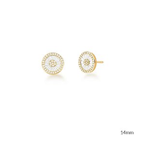 BRINCO BOTÃO BAGUETADO