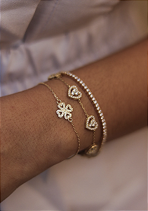 PULSEIRA TREVO PRATA