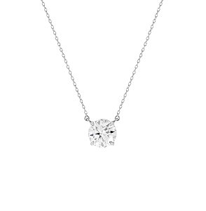 Colar Ponto de Luz 8mm em Moissanite com Prata 925