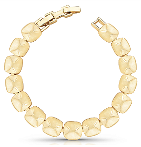 Pulseira Maleável Trabalhada Dourada