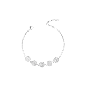 Pulseira Veneziana Nossa Senhora das Graças Ródio