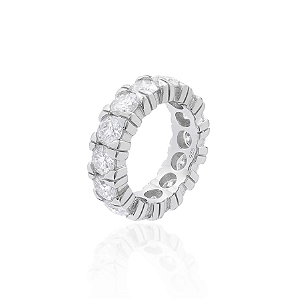 Aliança Inteira Moissanite 5mm Russa