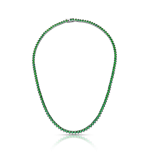Colar riviera na cor verde esmeralda