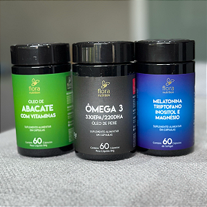 Bem-Estar Completo (Ômega 3 + Óleo de Abacate + Melatonina)