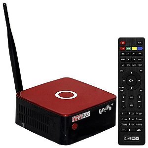 RECEPTOR FTA Fantasia+ com Wi-Fi/HDMI/USB Bivolt - Vermelho/Preto