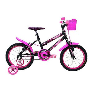 BICICLETA BIKE A16 MTB T FADINHA PRETO/PINK