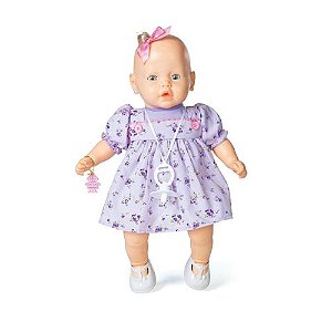BONECA NENEZINHO VESTIDO LILAS