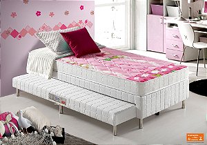 COLCHAO BETY ROSA /COM BRANCO BORD D20 14CMX1,88MX88CM