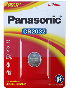 PILHA PANASONIC LITHIUM CR2032 3V UN