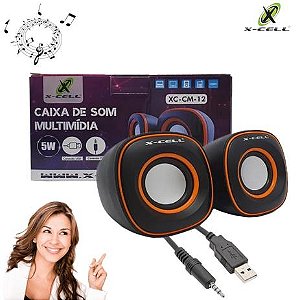 CAIXA DE SOM P/PC X-CELL XC-CM-12