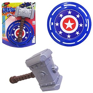 COL.HEROIS MARTELO ESCUDO-0689R