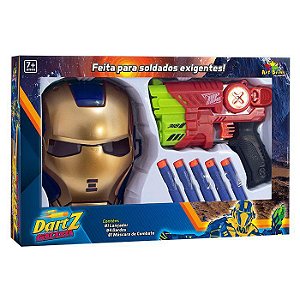 Lanca Dardos Com Mascara E 4 Dardos