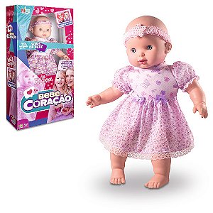 BONECA BEBE CORACAO C/SOM 57C
