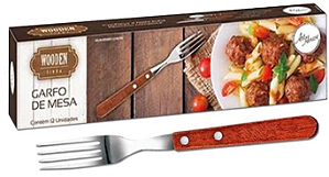 WODEN GARFO DE MESA COM 12PCS