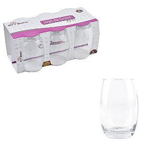 COPO VIDRO 475ML 6PCS BELA 136
