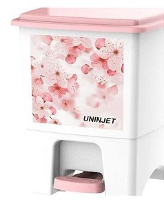 LIXEIRA PEDAL 14LTS QUAD ROSA