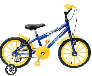 BICICLETA 16 MILANO GROW UP M2 KIT NYLON AZULAMARELO