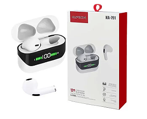 FONE DE OUVIDO BLUETOOTH TWS CASE COM DISPLAY KAPBOM-KA-791