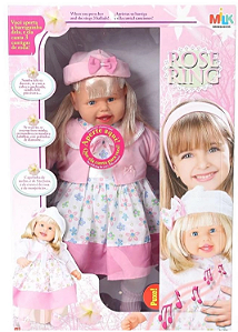 BONECA ROSE RING C/3 CANTIGAS