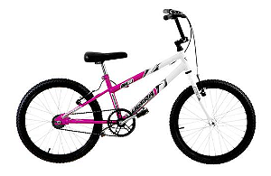 Bicicleta Aro 20 Ultra Bikes Bicolor BRANCO E ROSA Freio V-Brake - Branco+Rosa