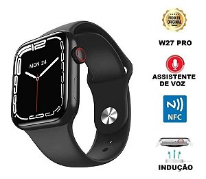Relogio Interigente W27 Pro Series 7 Lançamento 2022 Chamadas Nfc - Gn