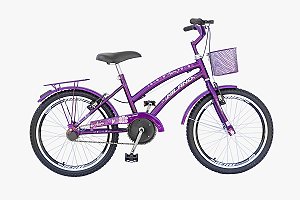 BICICLETA 16 MILANO AURA (CACESSORIOS ACO) M1 RODAS ALUMINIO VIOLETA