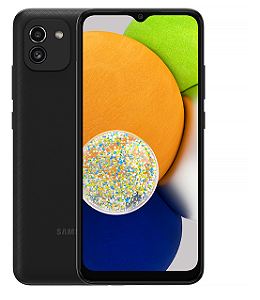Smartphone Samsung Galaxy A03 SM-A035M Dual SIM de 64GB / 4GB RAM de 6.5 48 + 2MP / 5MP - Preto