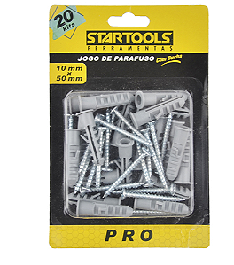 JOGO Parafuso C/Bucha C/20 Pcs 10Cmx50Mm