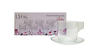 CJXICARA VIDRO P/CHA 185ML