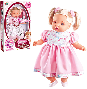 BONECA ANGELINA 62 FRASES BRAN