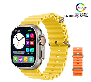 NOVO Relógio Inteligente 49mm Ultra 9 Chamada Bluetooth NFC