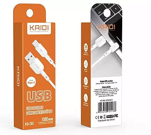 CABO IPHONE KAIDI KD-28C BRANCO
