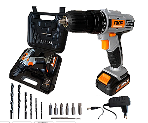 Furadeira Parafusadeira à Bateria 12V com Maleta e 13 Acessórios FP12X nkf