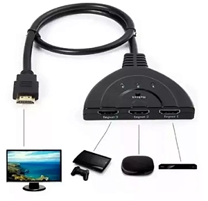 CABO HUB HDMI 3 PORTAS