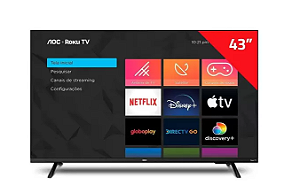 TV 43 LED FHD AOC PHILIPS ROKU