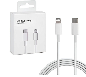 Cabo Para iPhone Tipo C Lightning 1m USB-C Tipo C de Carregamento Turbo PD 20W