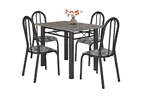 CONJUNTO DE MESA GRANITO 1,00X060 4CAD