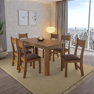 CONJUNTO DE MESA VIOLETA 6CAD BRIZA
