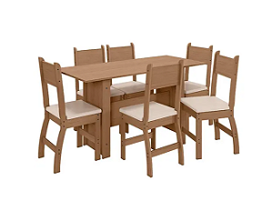 CONJUNTO DE MESA MILANO 6CAD