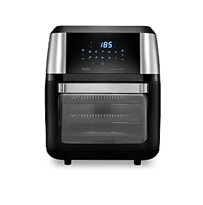 Fritadeira e Forno Elétrico Elgin Oven 12L com Timer, 4 em 1, Painel Touch, Preto/Inox 127V
