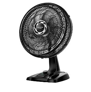 Ventilador de Mesa 40cm Mondial Turbo com 8 Pás 3 Velocidades Preto e Prata 110V