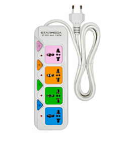 Extensão 4 Tomadas Com Interruptor Cabo 2M - ST-924