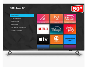 TV DLED 4K50 AOC 50U6125/78 ROKU