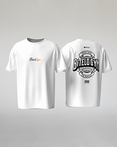 CAMISETA OVERSIZED OFF WHITE BITELO GYM