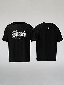 CAMISETA OVERSIZED PRETA BLESSED - BITELO