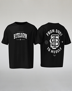 CAMISETA OVERSIZED PRETA ORIGEM - BITELO GYM