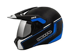 CAPACETE 3 SPORT STATO PRETO F/AZUL