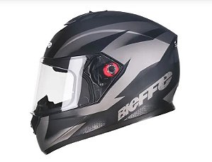CAPACETE B-12 FLAT PRETO FOSCO/GRAFITE